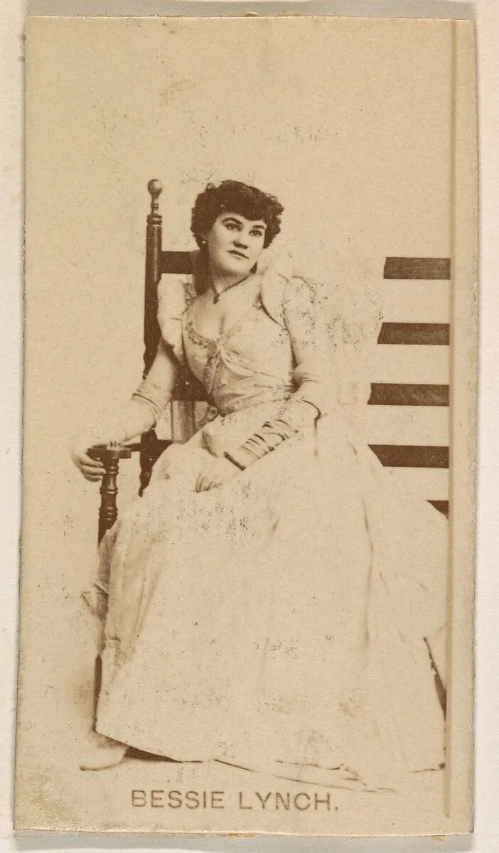 Bessie Lynch, from the Actresses series (N245) issued by Kinney Brothers to promote Sweet Caporal Cigarettes — Kinney Brothers Tobacco Company