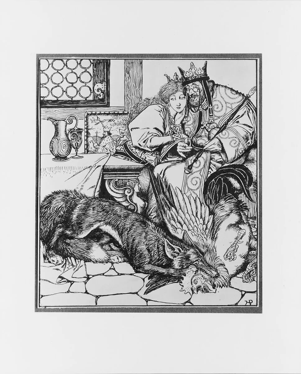 What Happened to the Master of Black Arts after All His Tricks, for "The Wonder Clock" — Howard Pyle