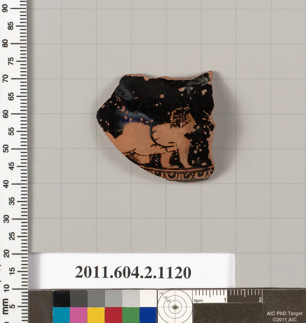Terracotta fragment of an oinochoe: chous (jug) — Unknown