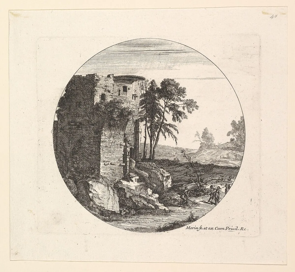 Les Ruines a gauche — Jean Morin