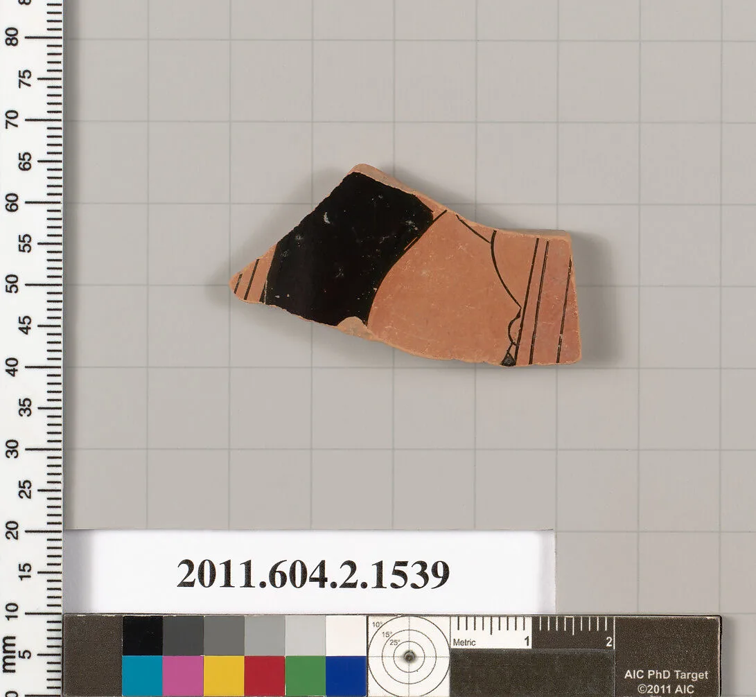 Terracotta fragment of a skyphos (deep drinking cup) — Unknown