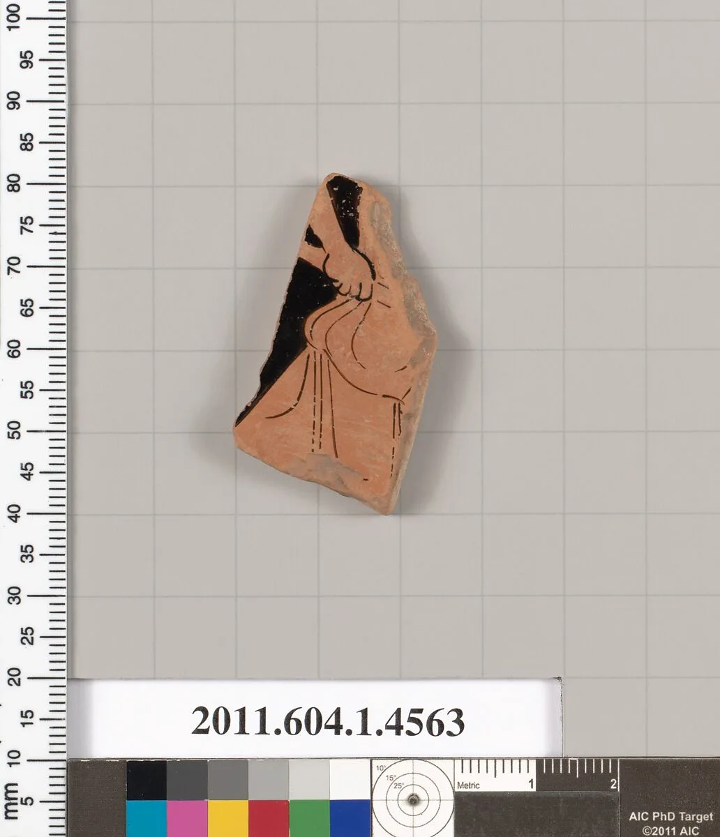 Terracotta fragment of a kylix (drinking cup) — Unknown