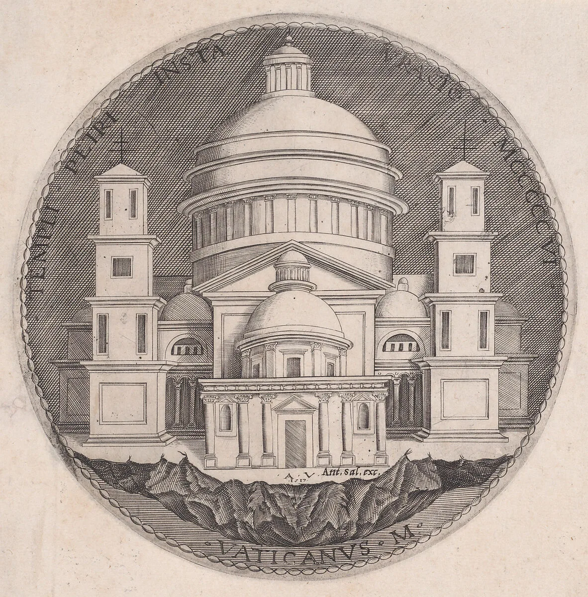 Saint Peter's Basilica — Agostino Veneziano (Agostino dei Musi)