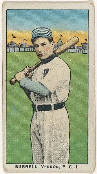Burrell, Vernon, Pacific Coast League, from the "Obak Baseball Players" set (T212), issued by the American Tobacco Company to promote Obak Mouthpiece Cigarettes — American Tobacco Company