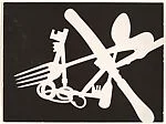 [Photogram; Knife, Fork, Spoon, Keys]