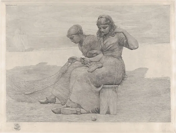 Mending the Tears — Winslow Homer|Charles S. White