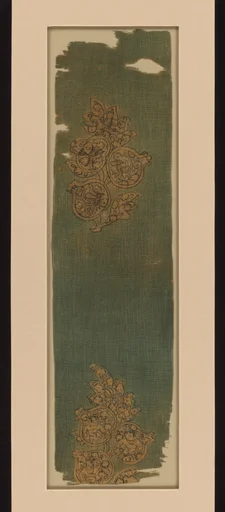 唐末宋初 彩繪花鳥嬰戯紋羅|Textile fragment with boys and birds in pomegranates