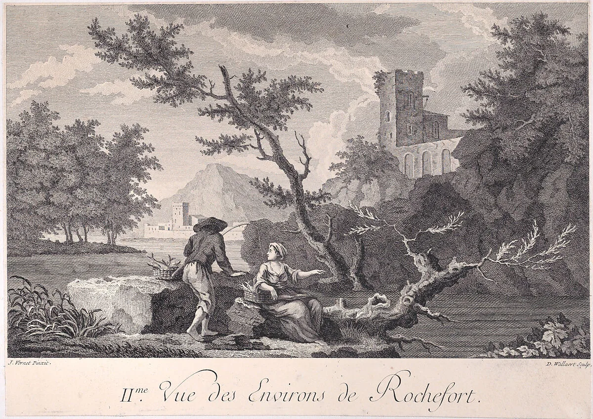 Second View of the Surroundings of Rochefort — D. Wallaert|Joseph Vernet