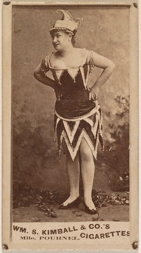 Mlle. Pournel, from the Actresses series (N203) issued by Wm. S. Kimball & Co. — William S. Kimball & Company