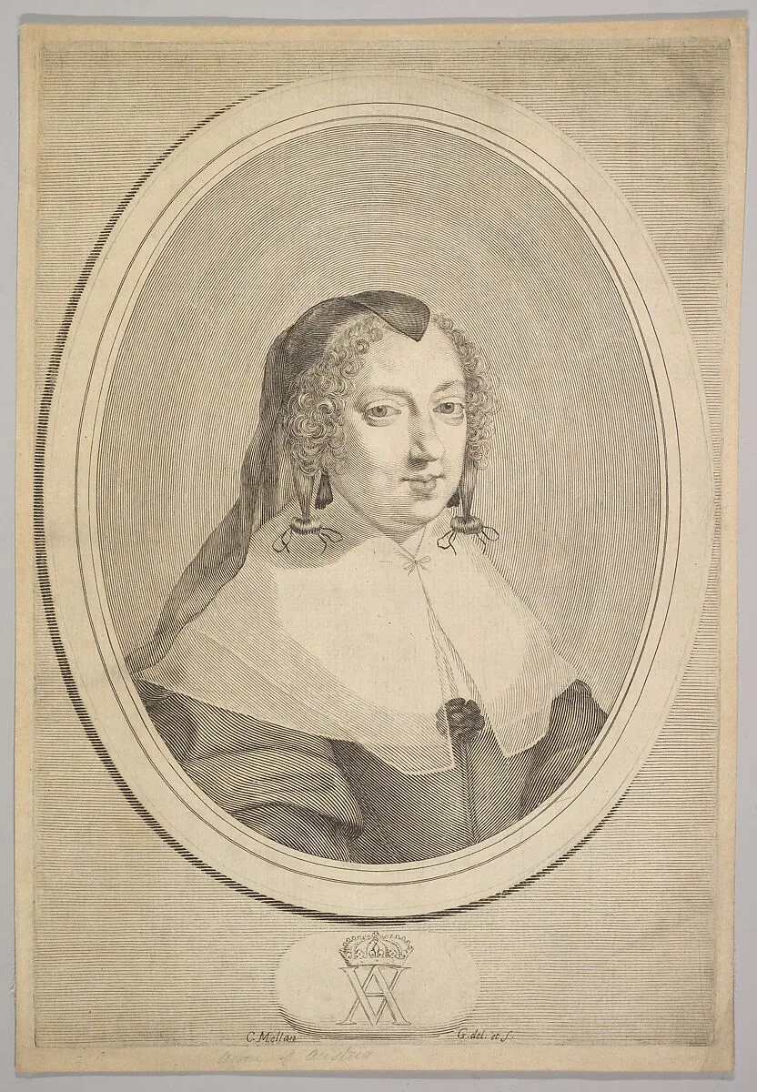 Anne of Austria — Claude Mellan|Anne of Austria, Queen of France