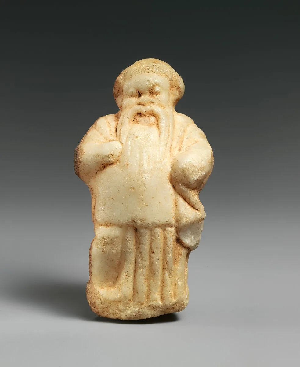 Marble statuette of a bearded man (Actor?) — Unknown