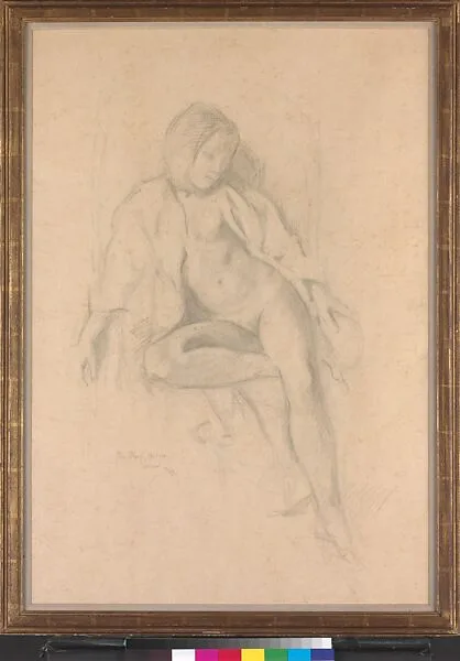 Study for the painting ¦Nude Resting¦ — Balthus (Balthasar Klossowski)