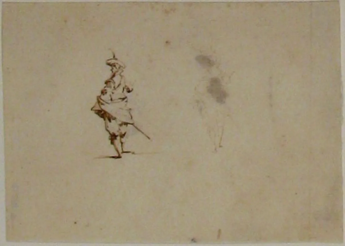 Gentlemen seen from back — Jacques Callot