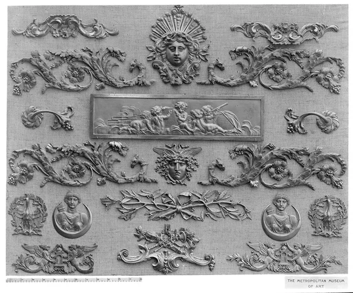 Pair of panel ornaments