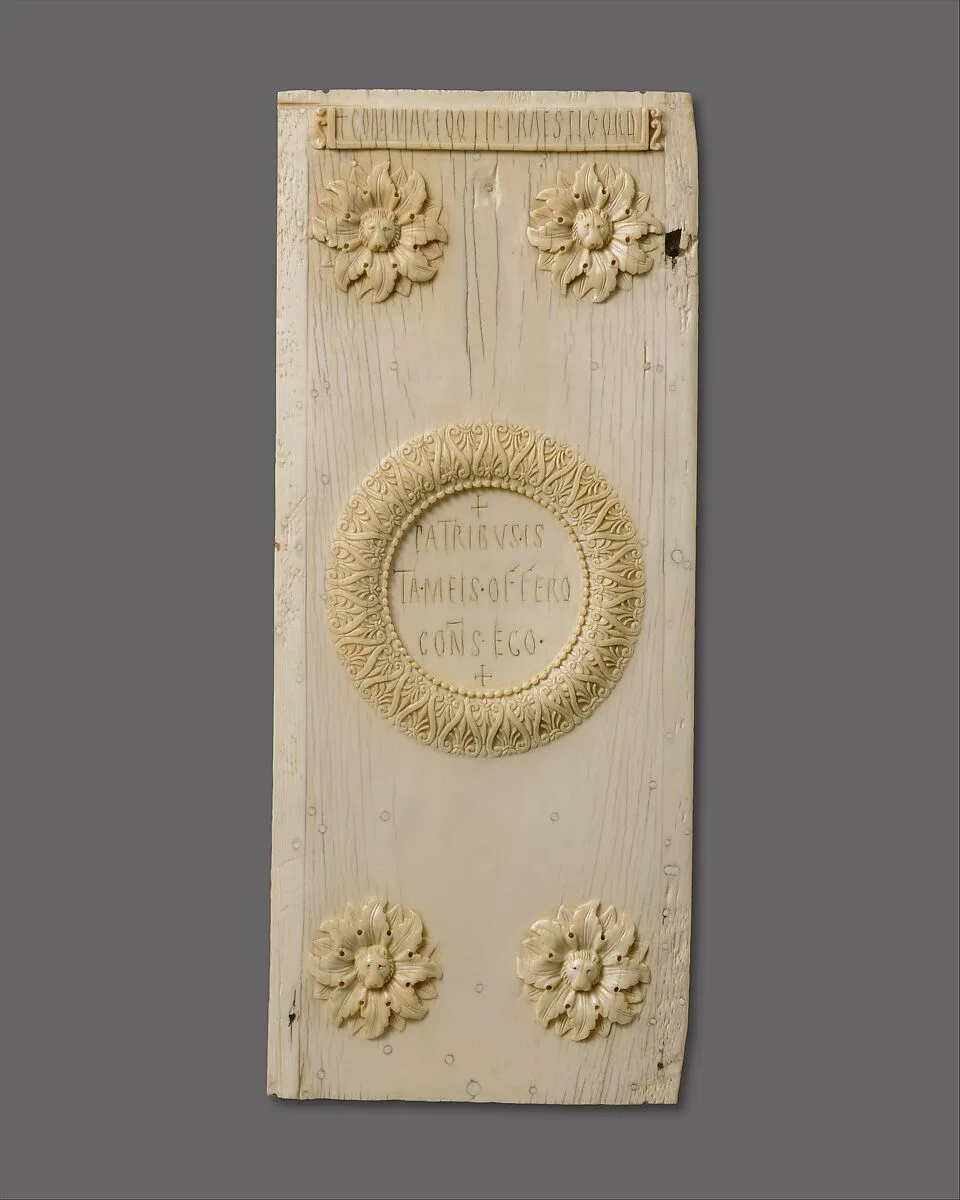 Panel of a Diptych Announcing the Consulship of Justinian — Unknown