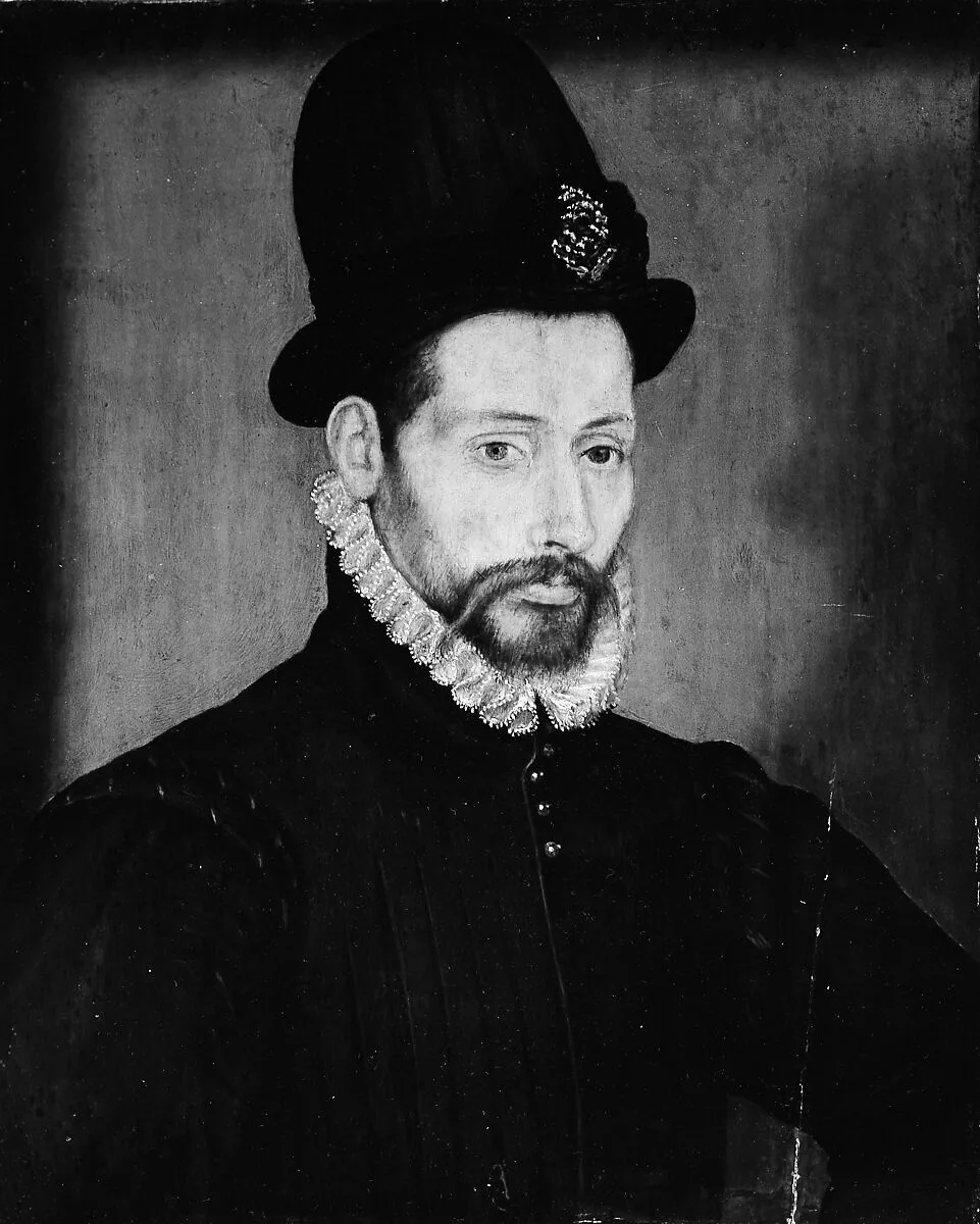 Portrait of a Man with a High Hat — French Painter