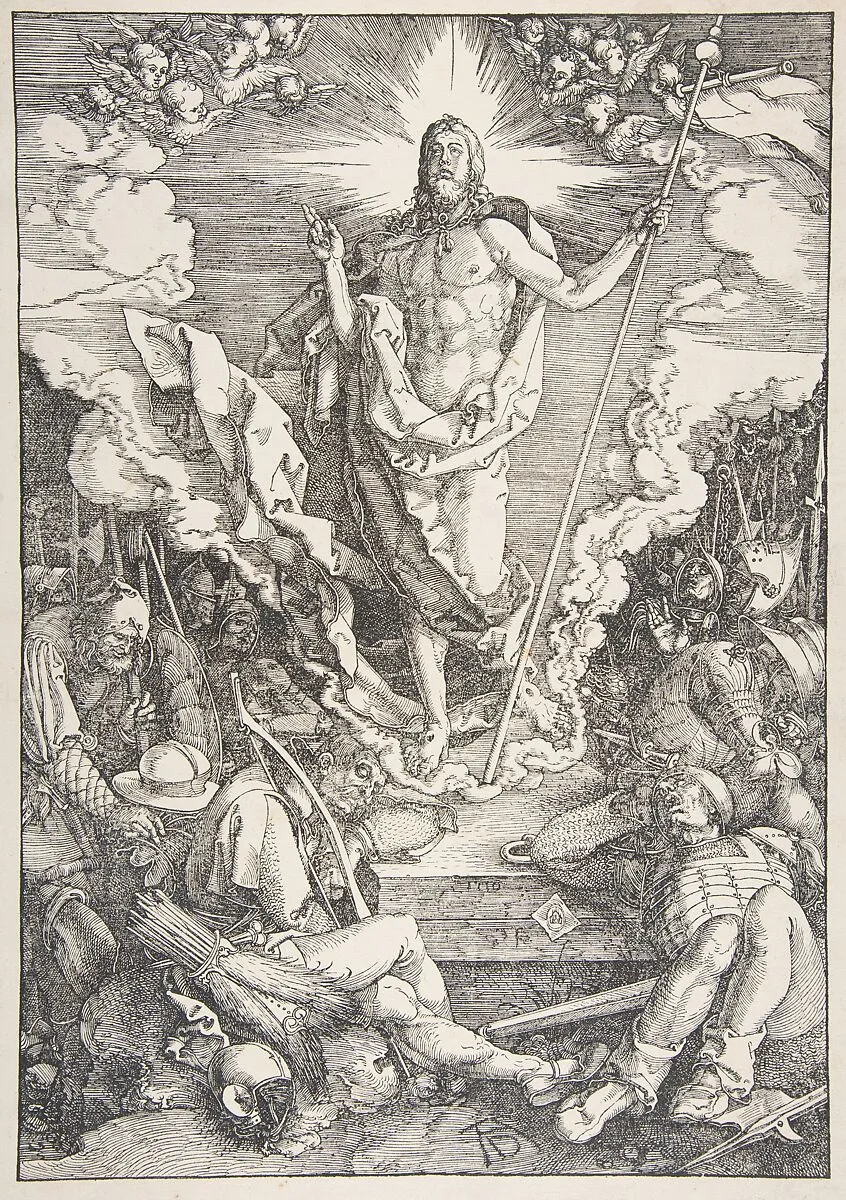 The Resurrection, from "The Large Passion" — Albrecht Dürer