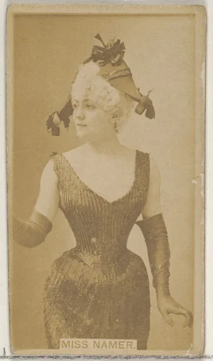 Miss Namer, from the Actors and Actresses series (N45, Type 8) for Virginia Brights Cigarettes