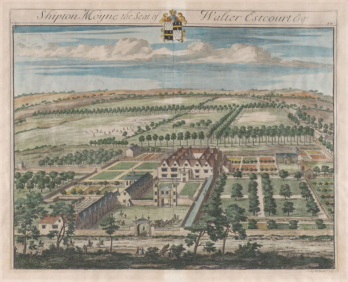 Shipton Moyne, The Seat of Walter Estcourt, Esq., plate 340 from "The Ancient and Present State of Gloucestershire" — Johannes Kip|Walter Estcourt