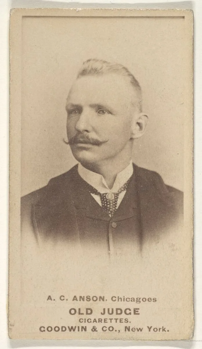 A.C. Anson, Captain, Chicago, from the Old Judge series (N172) for Old Judge Cigarettes — Goodwin & Company