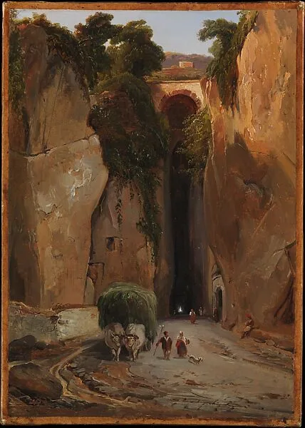 Entrance to the Grotto of Posillipo — Charles Rémond