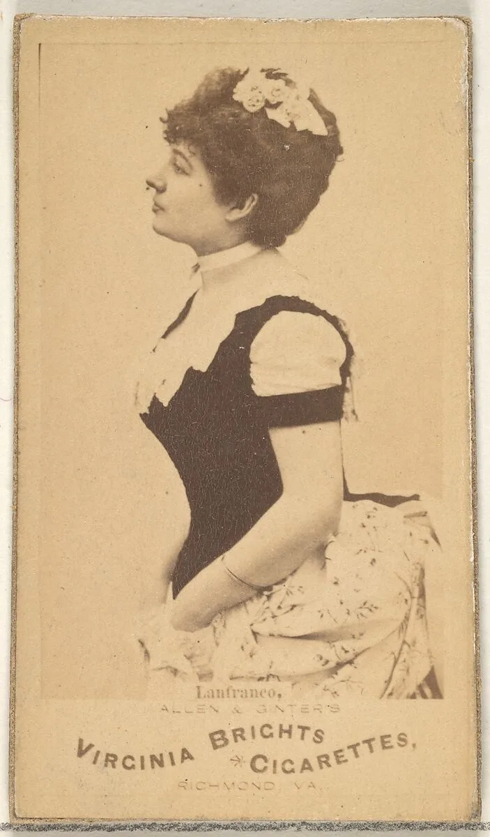 Lanfranco, from the Actors and Actresses series (N45, Type 1) for Virginia Brights Cigarettes — Allen & Ginter