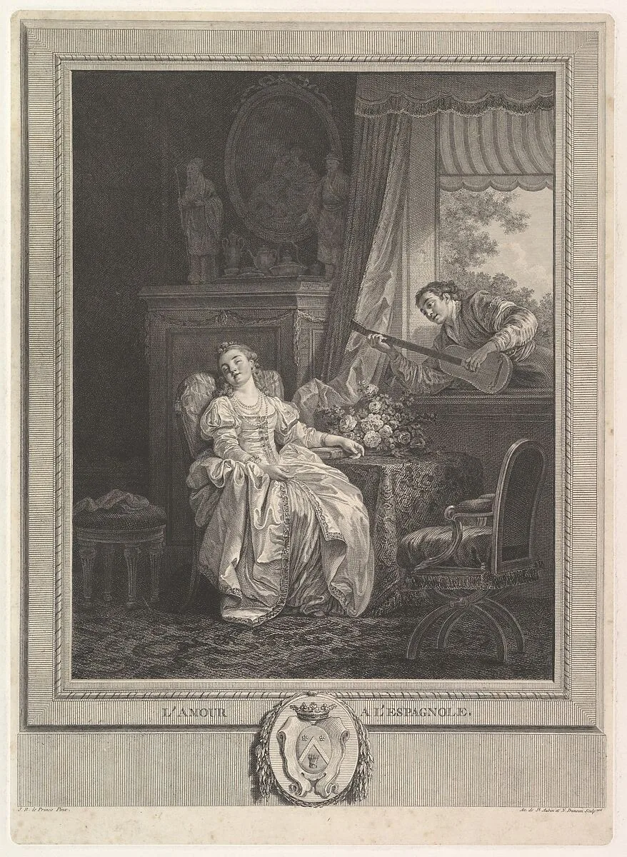 L'Amour a L'Espagnole — Augustin de Saint-Aubin|Jean-Baptiste Le Prince|Noël Pruneau