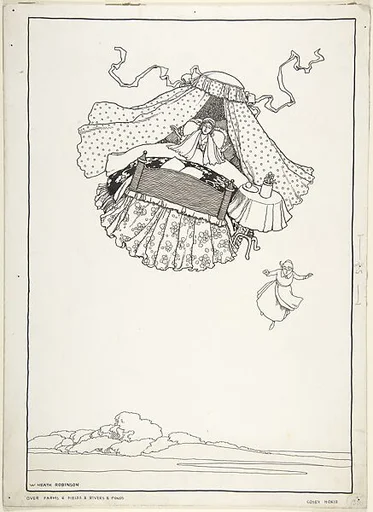 "Over Farms and Fields and Rivers and Ponds" (for "Cosy Hokie" in "Topsy-Turvy Tales")