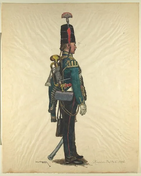 Prussian Military Costume: Hussar Regiment No. 6 1846 — Walter von Looz-Corswarem