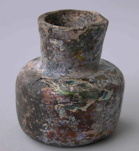 Two Glass Inkwells