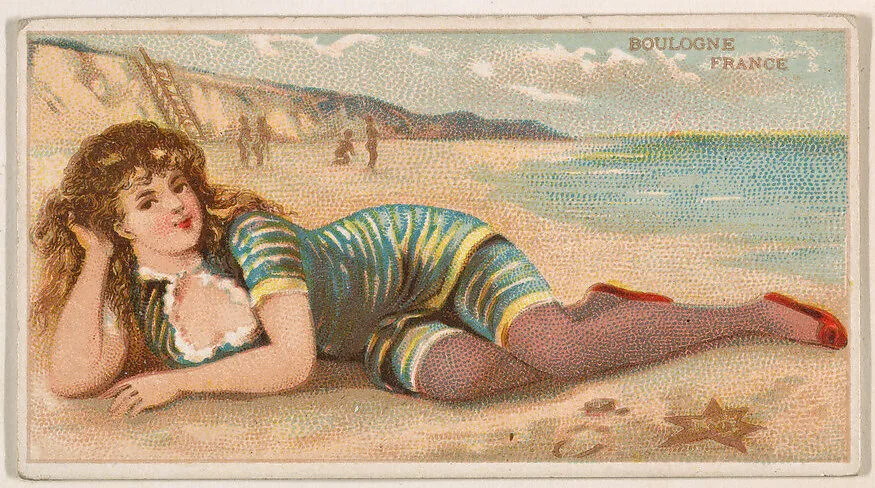 Boulogne, France, from the Surf Beauties series (N232), issued by Kinney Bros. — Kinney Brothers Tobacco Company