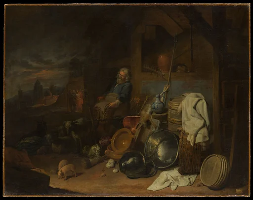 The Yard of the Inn at Emmaus