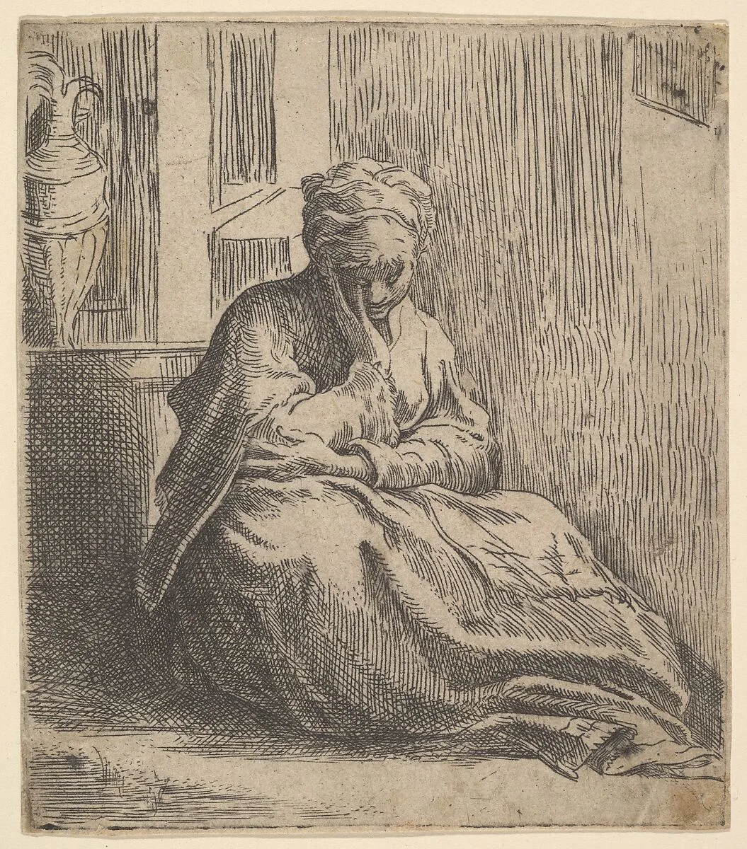 Melancholy — Anonymous, Italian, 16th century|Parmigianino (Girolamo Francesco Maria Mazzola)