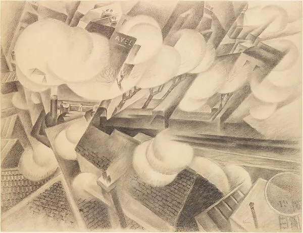 Train in the City — Gino Severini