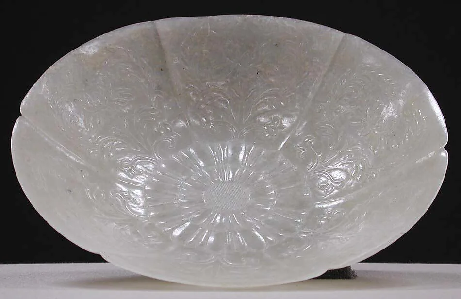 莫臥兒王朝 玉花式碗|Shallow bowl in the shape of a flower — Unknown