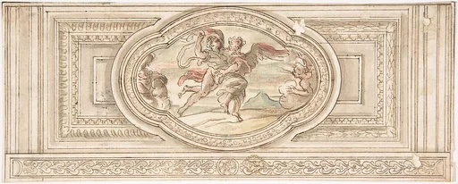 Design for a Panel with a Depiction of Boreas Abducting Oreithyia