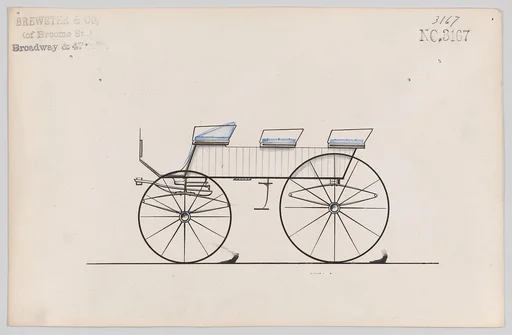 Design for 6 seat Phaeton, no. 3167
