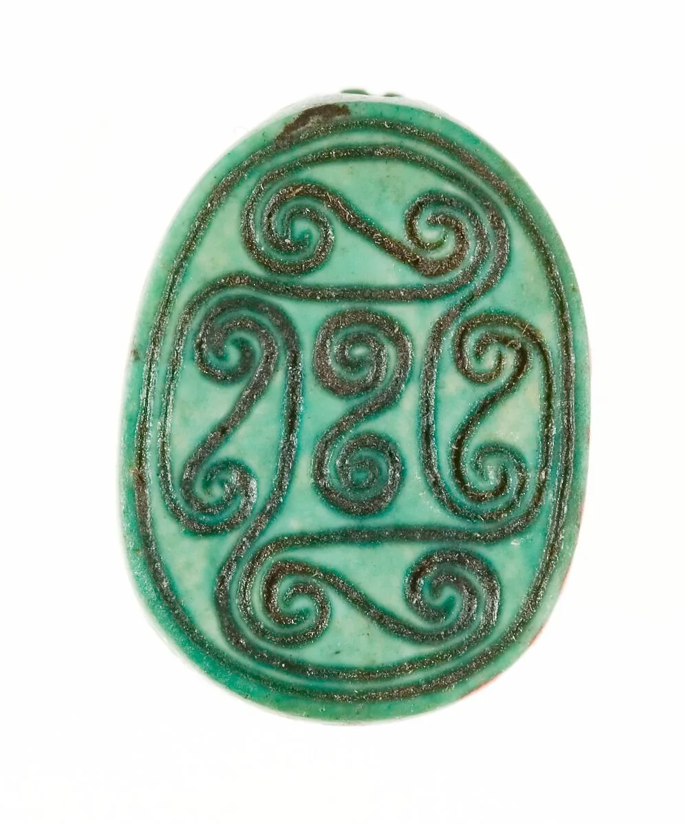 Scarab Inscribed with a Geometric Pattern — Unknown