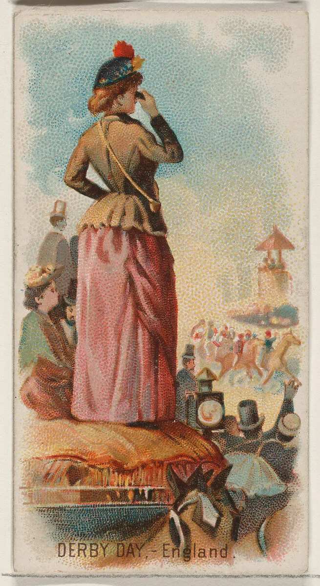 Derby Day, England, from the Holidays series (N80) for Duke brand cigarettes — W. Duke, Sons & Co.|George S. Harris & Sons