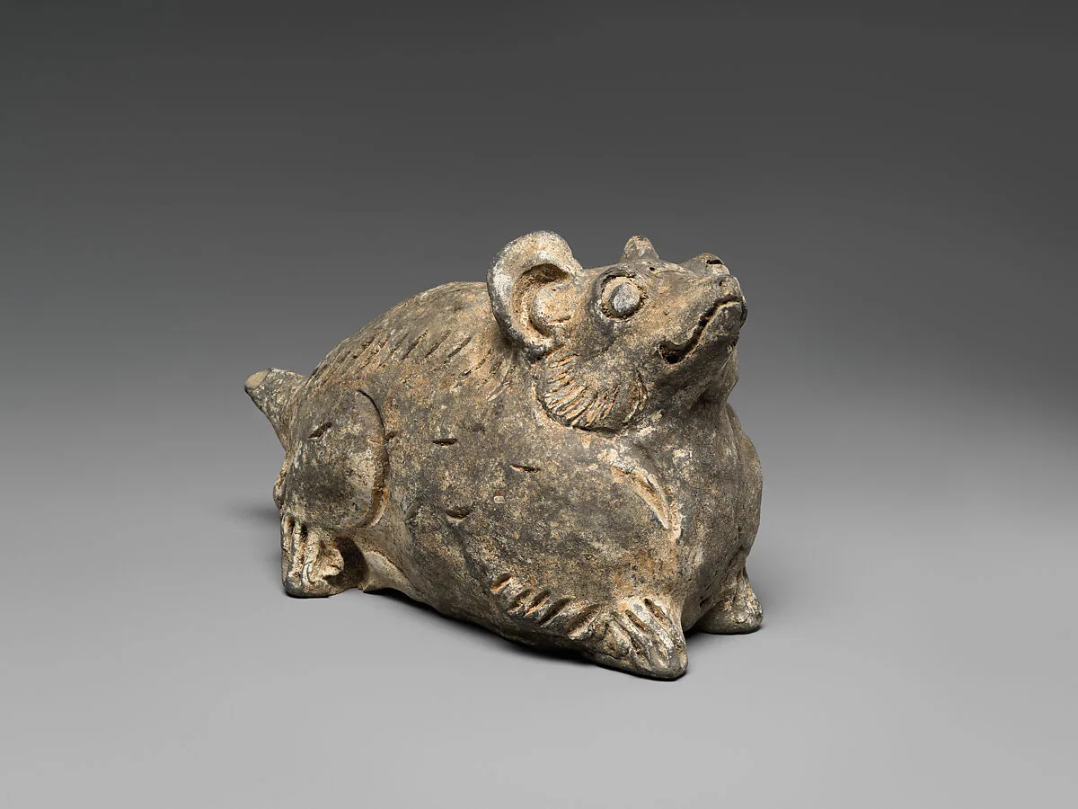 金/元 陶生肖鼠俑|Tomb Figure of Rat — Unknown