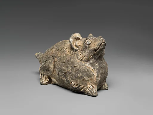 金/元 陶生肖鼠俑|Tomb Figure of Rat