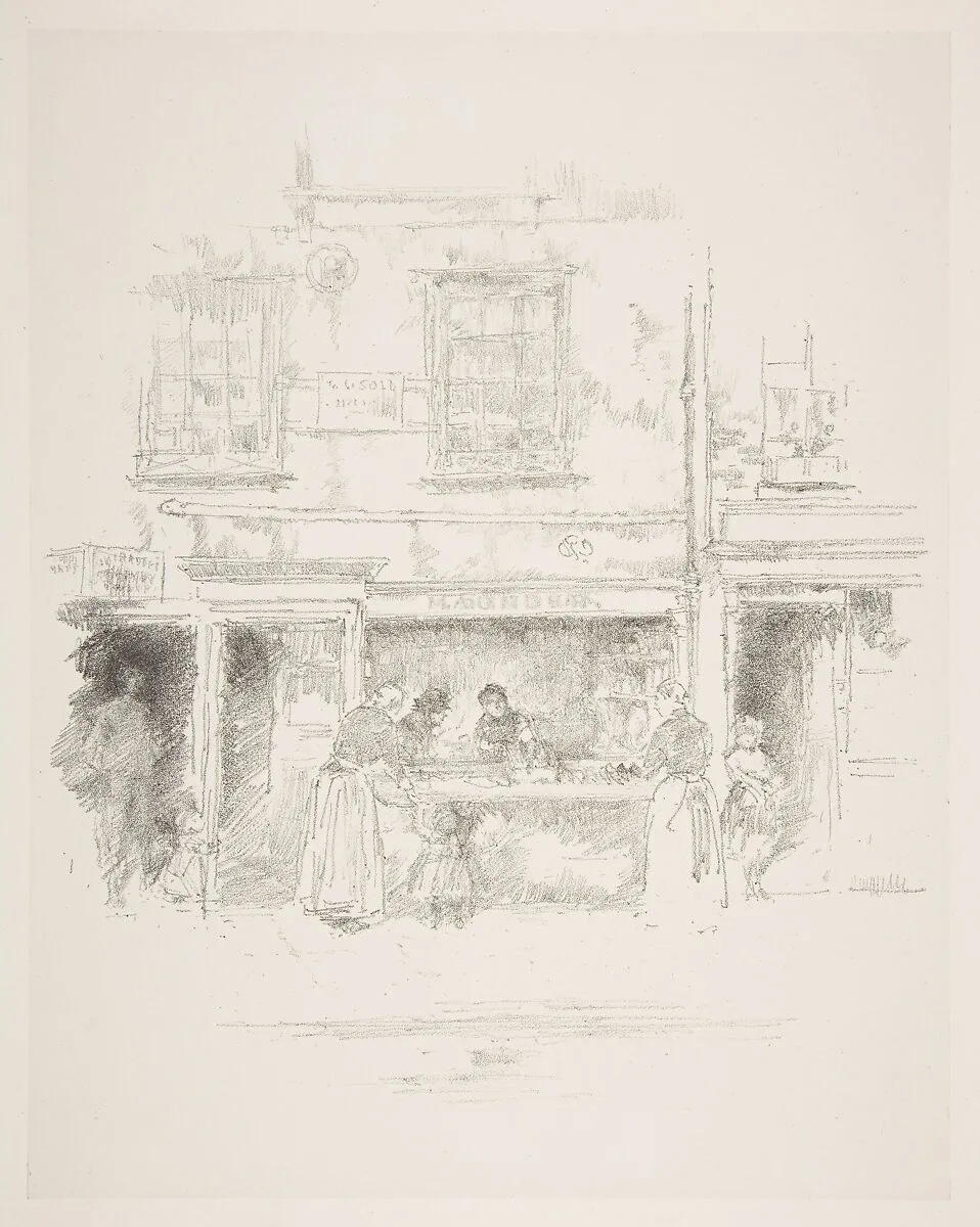 Maunder's Fish Shop, Chelsea — James McNeill Whistler