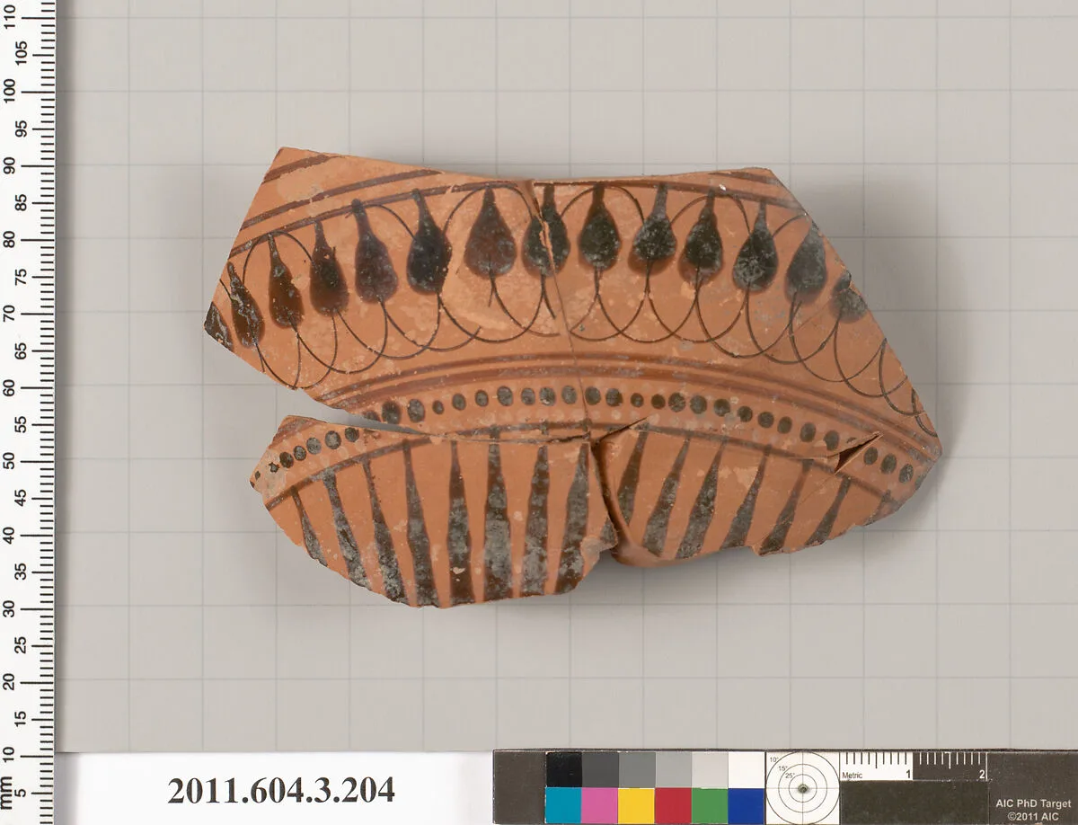 Terracotta fragment of a neck-amphora (jar) — Unknown