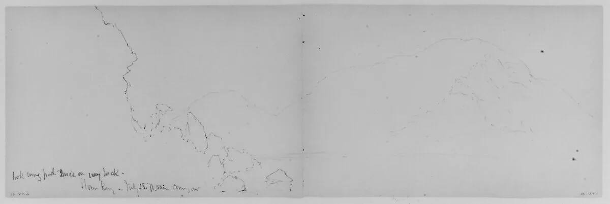 Storm King, 1871 (from Sketchbook) — Daniel Huntington