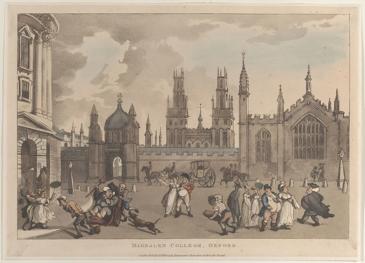 Magdalen College, Oxford — Thomas Rowlandson|Rudolph Ackermann, London