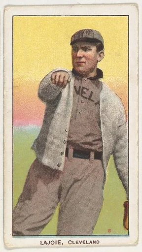 Lajoie, Cleveland, from the White Border series (T206) for the American Tobacco Company