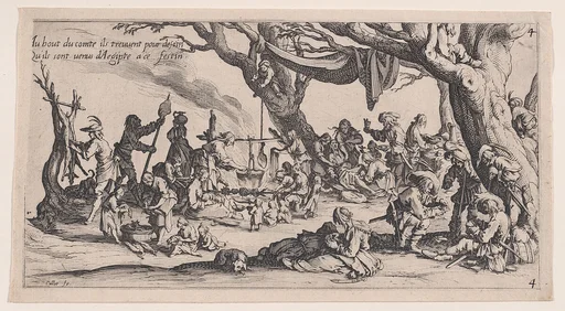 Le Halte des Bohémiens: Les Apprêts du Festin (The Gypsy Stopover: The Preparations for the Feast) , from Le Bohémiens, série appelée aussi Les Égyptiens, La Marche des Bohémiens, La Vie Errante des Bohémiens, Les Marches Égyptiennes (The Gypsies, series also called The Egyptians, The Gypsy Troops, The Wandering Lives of Gypsies, The Egyptian Troops)