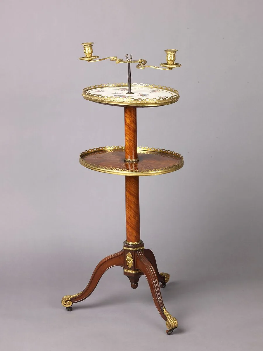 Candlestand and holder (guéridon) — Martin Carlin|Sèvres Manufactory