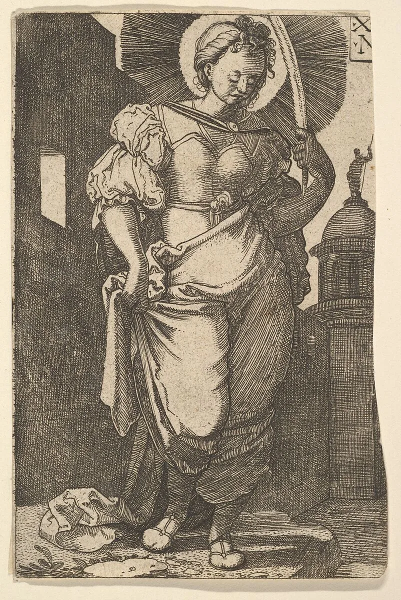 St. Barbara — Nicolaas Hogenberg