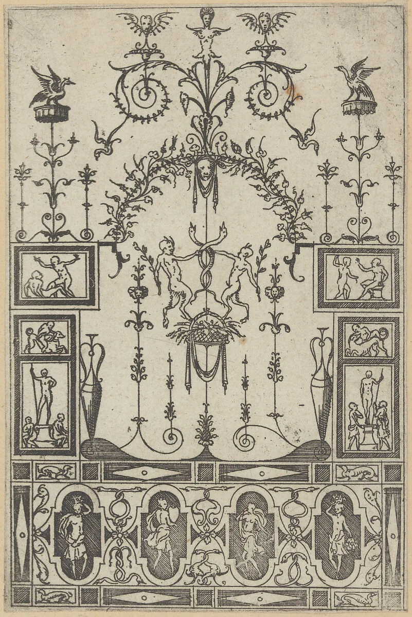 Grotesque Panel — Jacques Androuet Du Cerceau